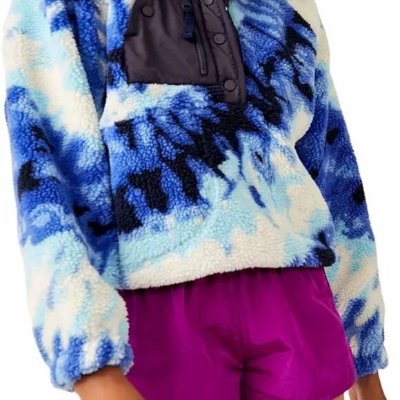 Free People Movement Rocky Ridge Pullover in Ocean Tie Dye Combo, XS $168 - Picture 2 of 7